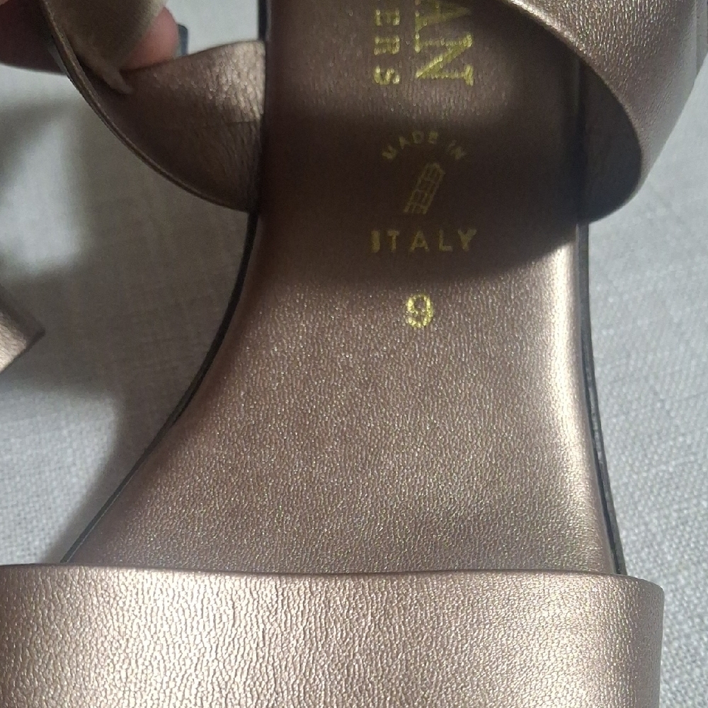 Italian Shoemakers Metallic Sandals - Picture 9 of 9